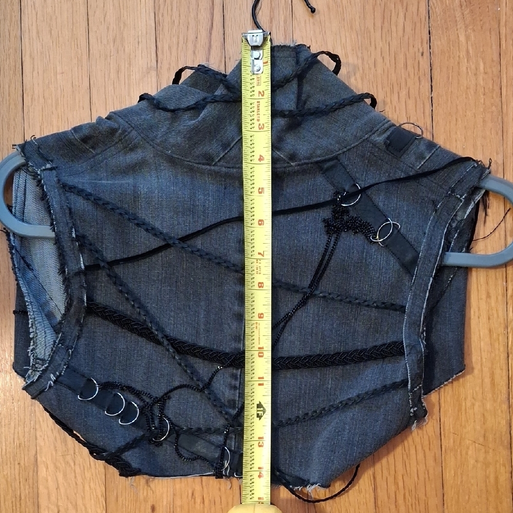 Distressed Gray Jean Jacket - image 5